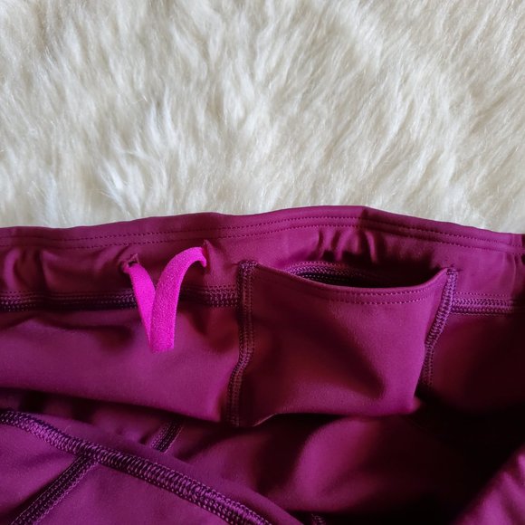 Athleta Contender Purple Plum Side Stripe Leggings Size XL - Picture 9 of 14